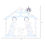 Thumbnail: Holiday Time Lighted Christmas Nativity 14" Hanging Decoration Indoor Outdoor