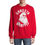 Thumbnail: Holiday Time Gangsta Wrapper Santa Claus Christmas Men's 2XL Fleece Sweatshirt