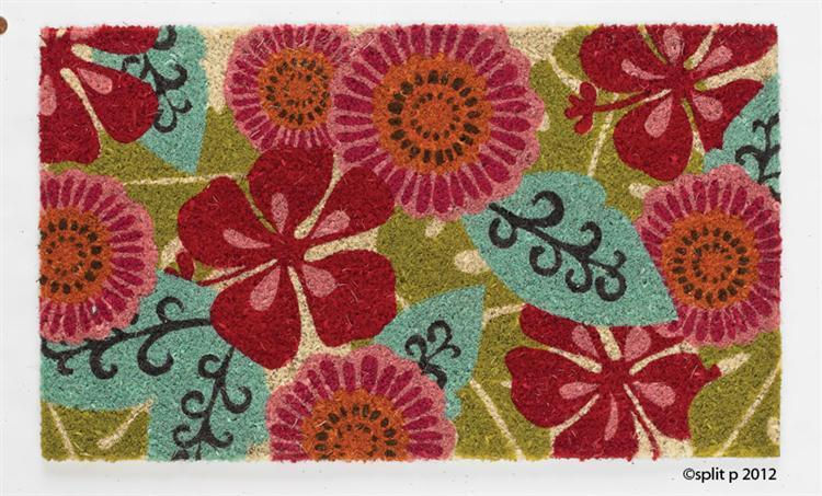 South Seas Floral Doormat Rug