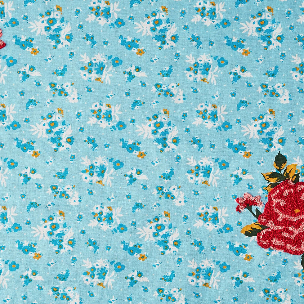 Thumbnail: The Pioneer Woman Sweet Rose Floral Embroidered Reversible Single Placemat