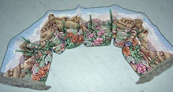 Thumbnail: Standing Tall Southwestern Desert Cactus Succulents 72" Tapestry Table Runner