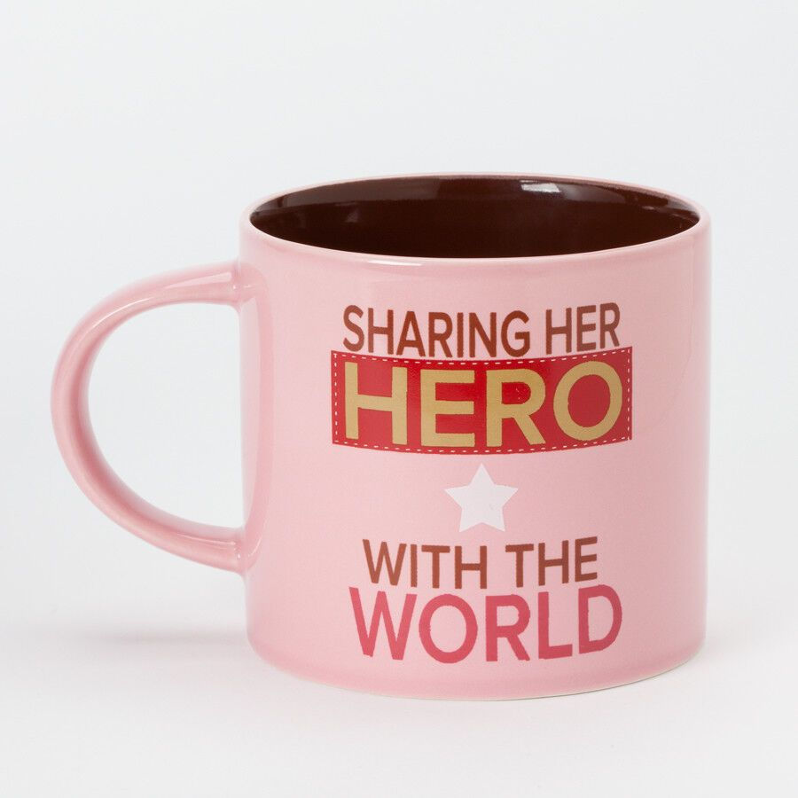 Sharing Her Hero With The World Stoneware Mug Homefront Girl Collection Military