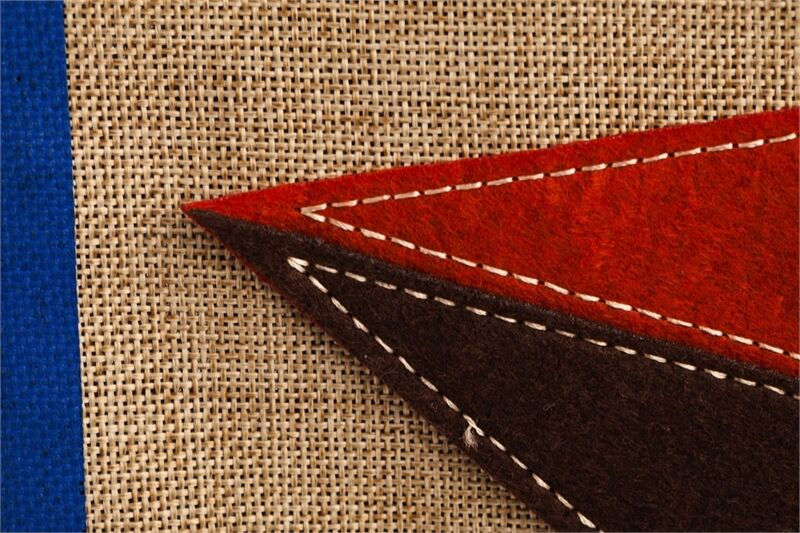 Thumbnail: Country Star ~ Western Star Welcome Burlap House Flag