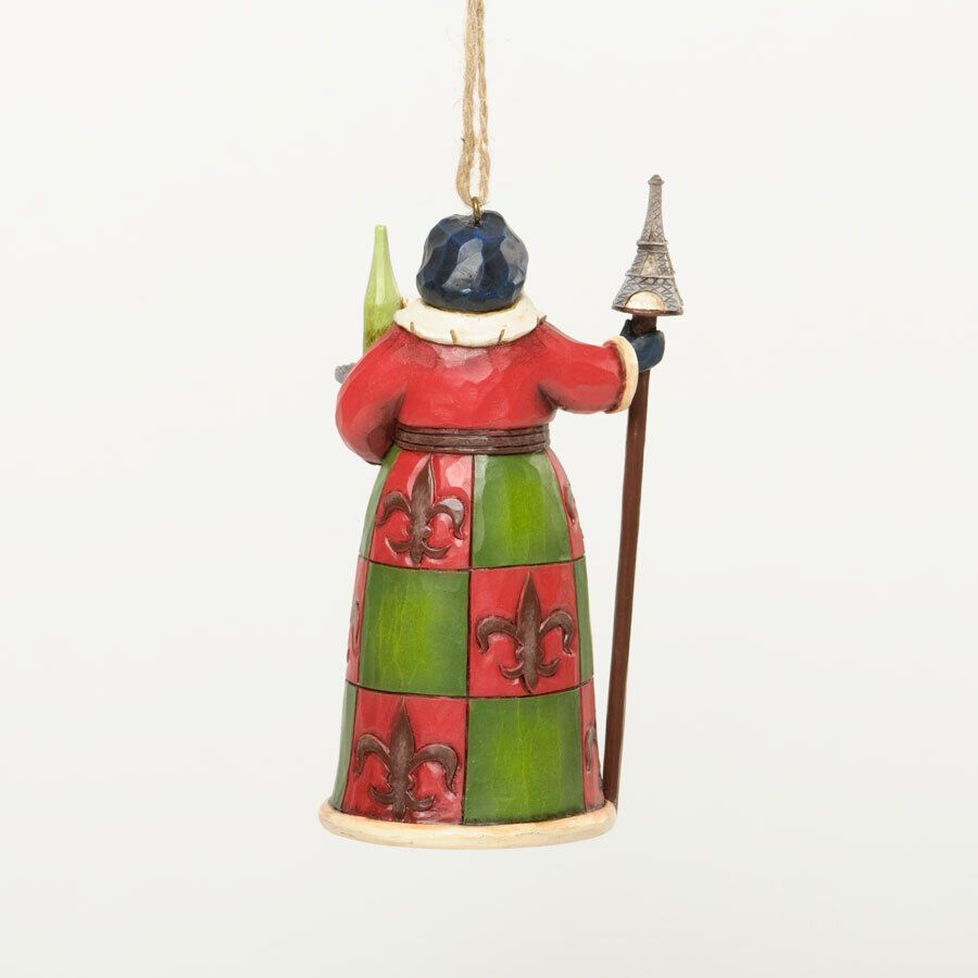 Thumbnail: Jim Shore Christmas French Santa with Tray of Champagne Hanging Ornament 4034399