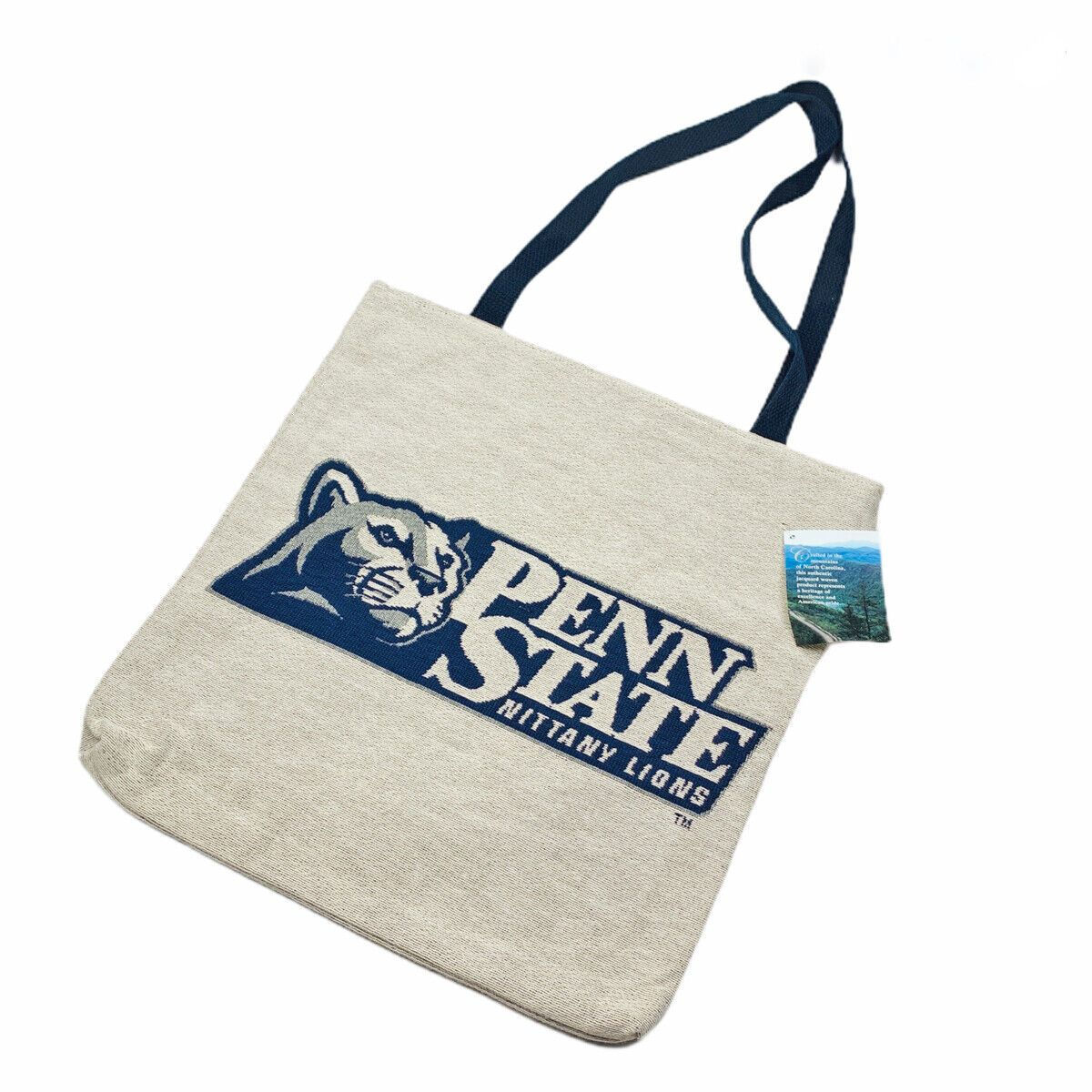 Penn State University Nittany Lions PSU 17" Lined Tapestry Tote Bag