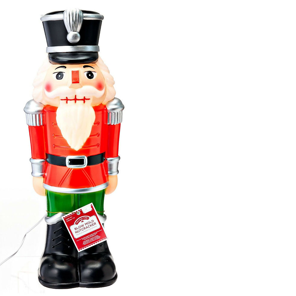 Holiday Time Christmas 24" Nutcracker Blow Mold Light Up Decoration