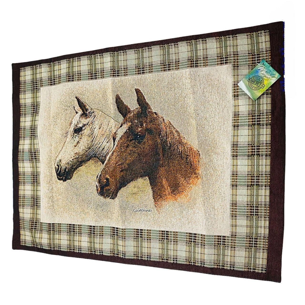 Field of Dreams Horses Equestrian Tapestry Wall Hanging ~ Artist, Greg Giordano