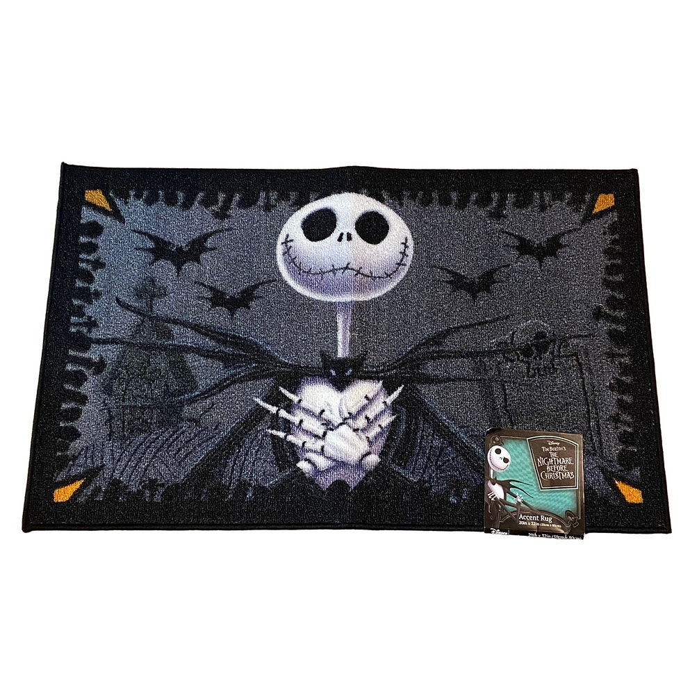 Disney Halloween Nightmare Before Christmas Jack Skellington Doormat Accent Rug