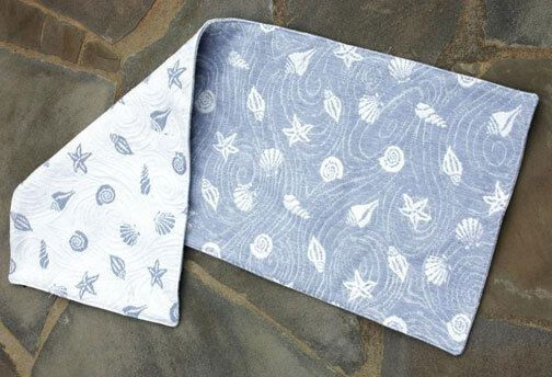 Seashells Collection Ocean Blue Tapestry Table Runner