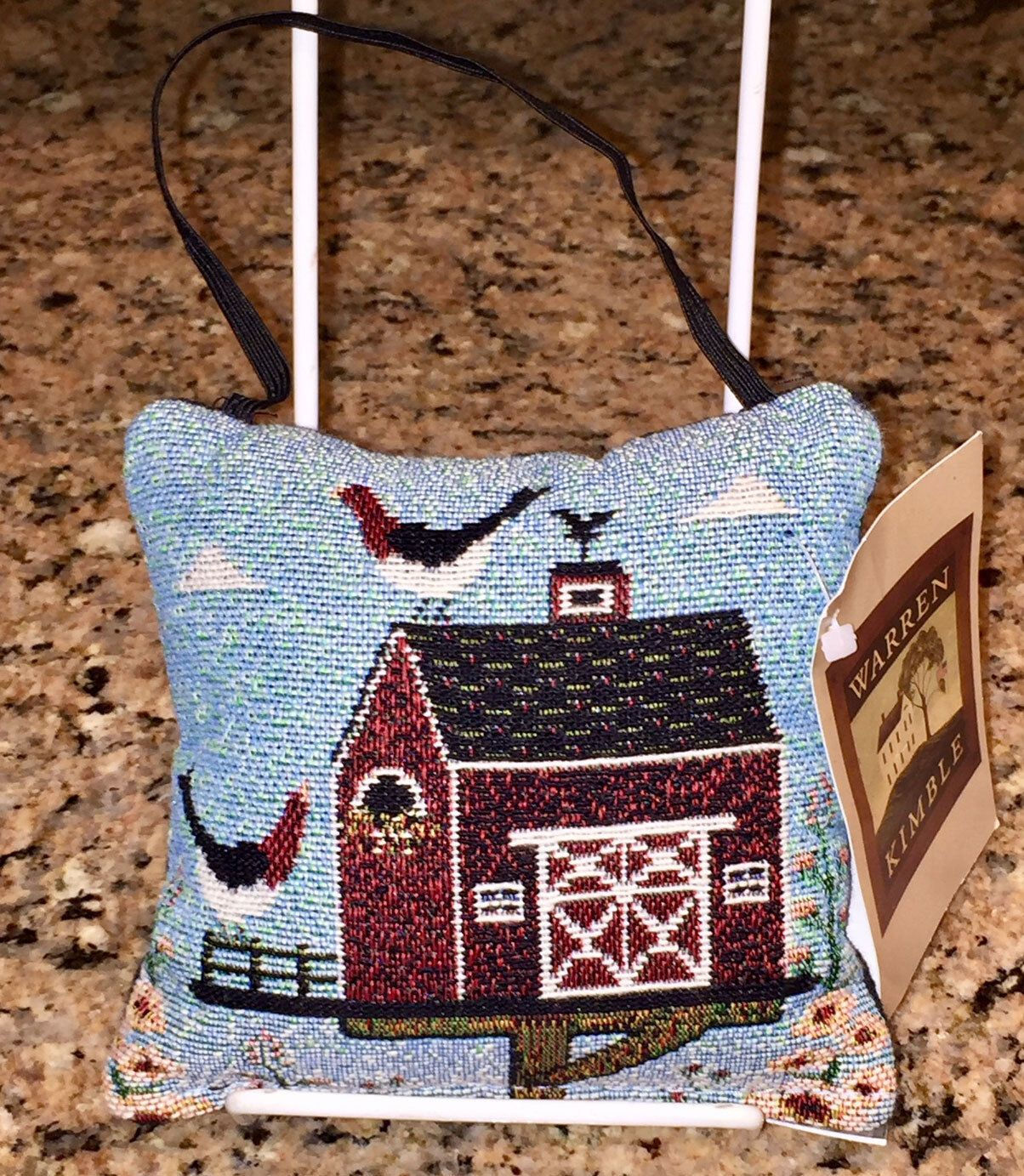 Warren Kimble Birdhouses Tapestry Christmas Tree Ornament or Door Hanger