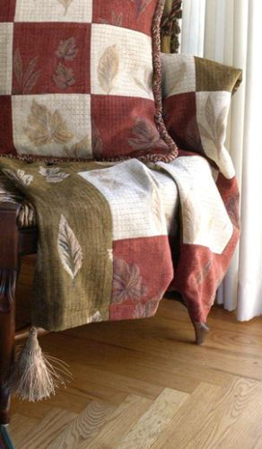 Fall Findings ~ Autumn Leaves Patchwork Afghan Throw