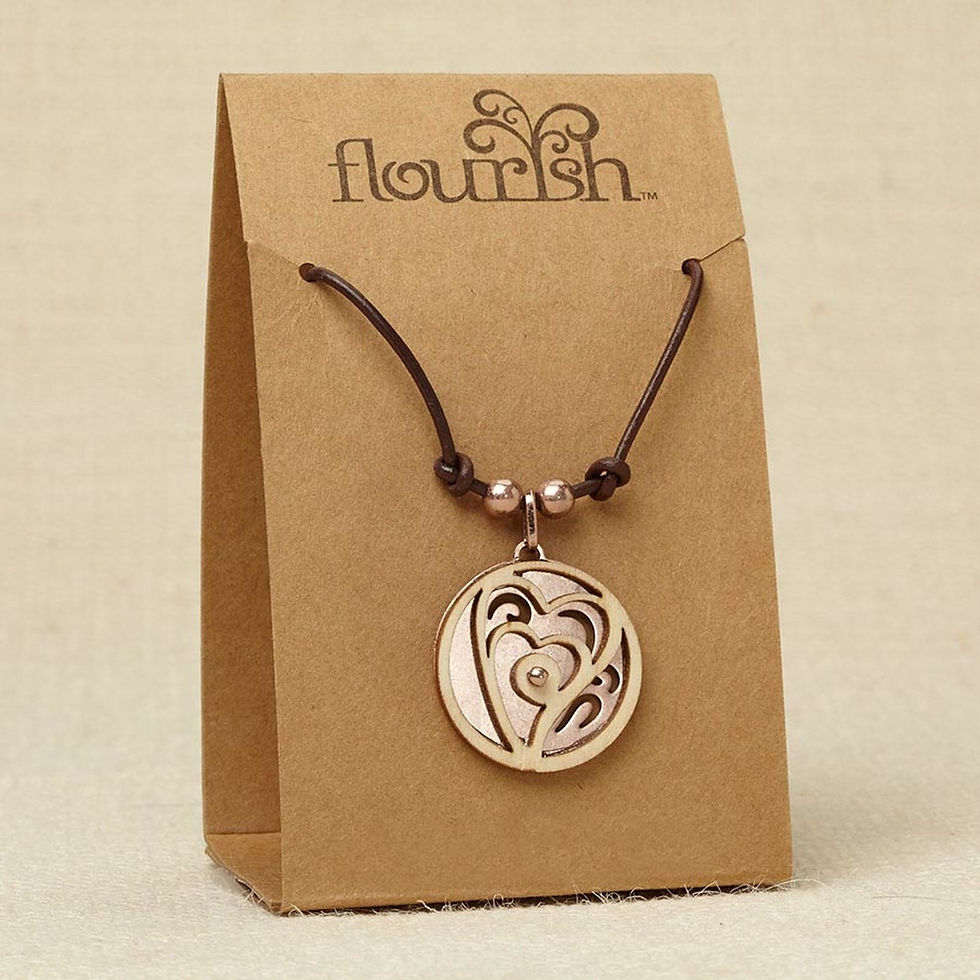 Heart Necklace ~ Flourish Jewelry Collection by Lauren Picciuna ~ 4044637