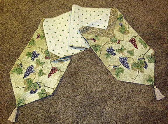 The Winery ~ Vineyard Manor Tapestry Table Runner