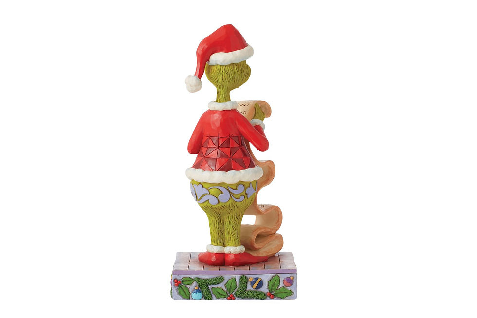 Thumbnail: Jim Shore Christmas Grinch Santa Naughty and Nice List Figurine 6015217