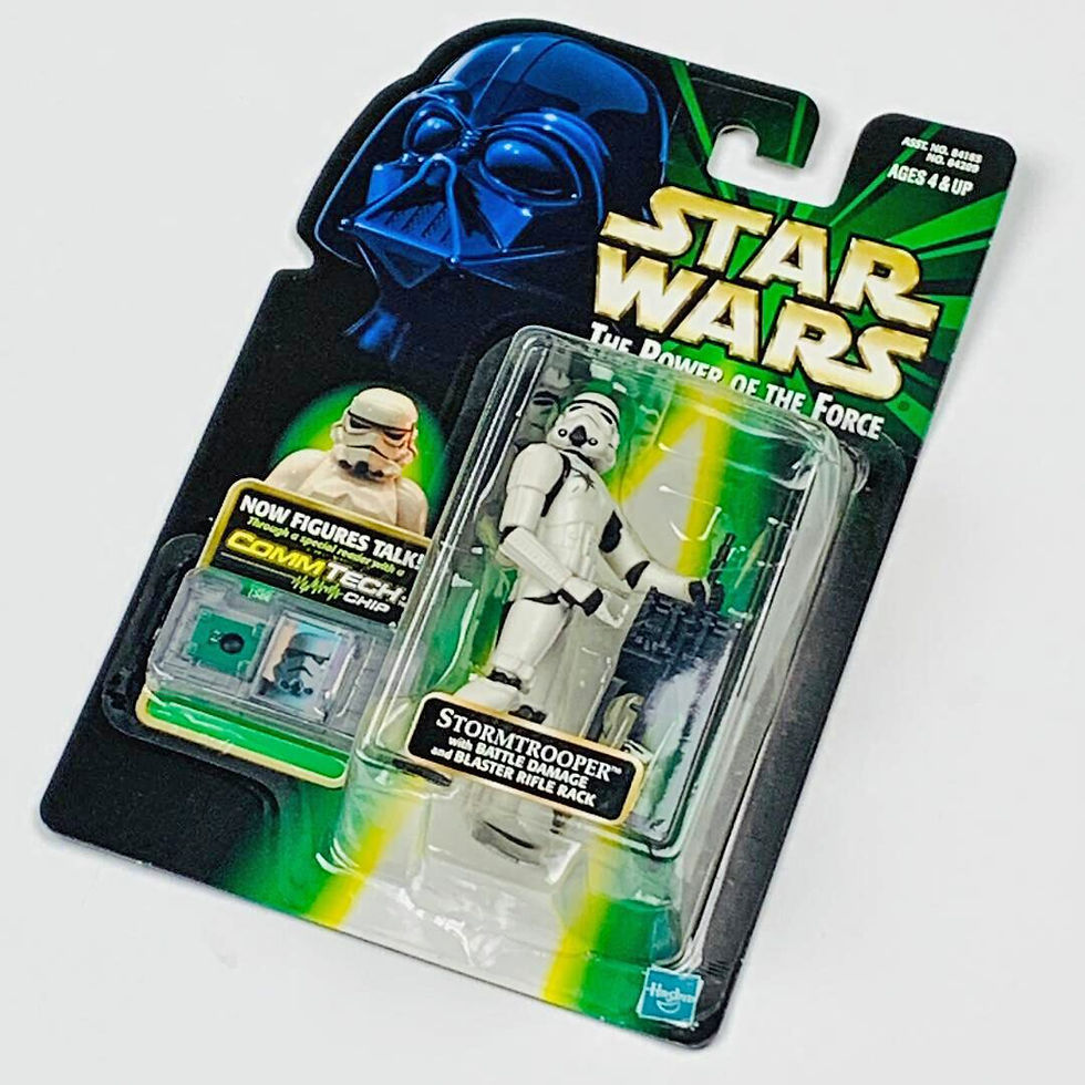 Star Wars Power of The Force Stormtrooper w/Battle Damage Commtech Vintage 1999
