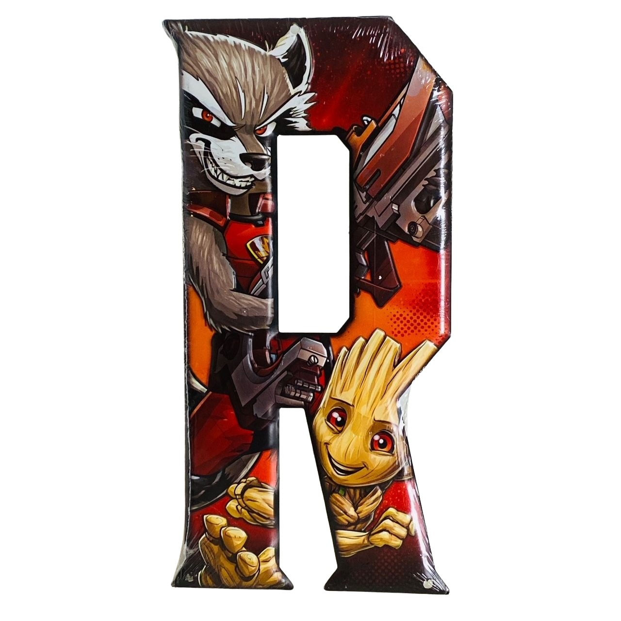 Open Road Marvel Guardians of the Galaxy Rocket Metal Initial R Wall Decor