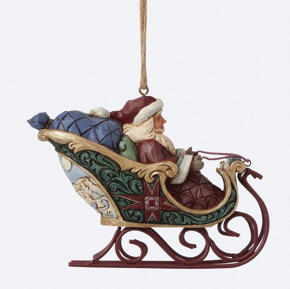 Thumbnail: Jim Shore Journey Around The World Santa Christmas Ornament Limited 2021 6008766