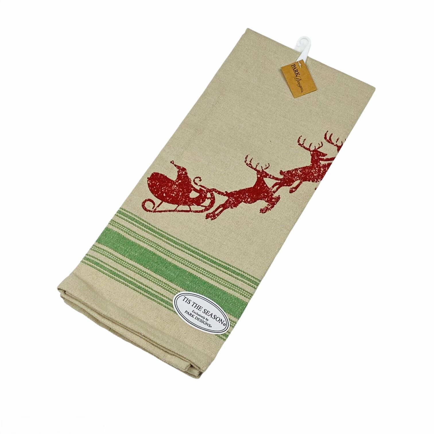 Here Comes Santa Tis The Season Christmas Kitchen Dish Towel