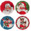 Thumbnail: Mr. Christmas Nostalgic Santa Snowman Reindeer Ceramic Salad Side Plates Set 4