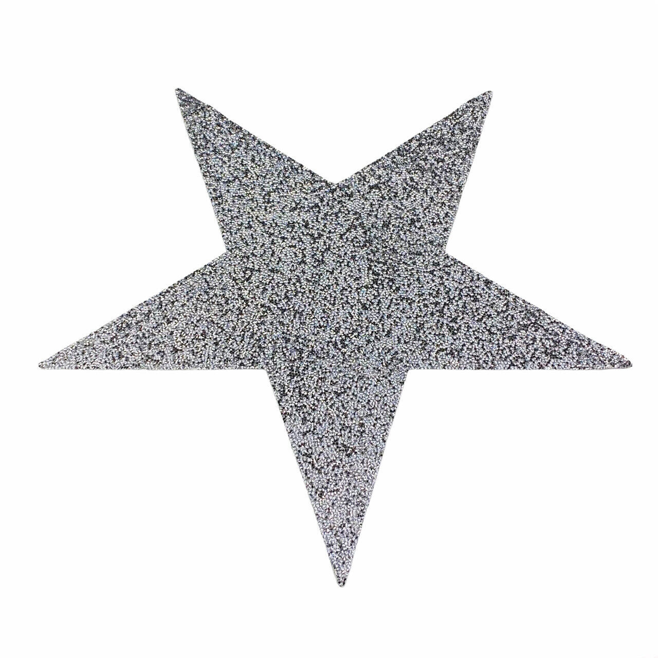 Luminous Collection Resin Rhinestones Silver Patriotic Star 15" Single Placemat