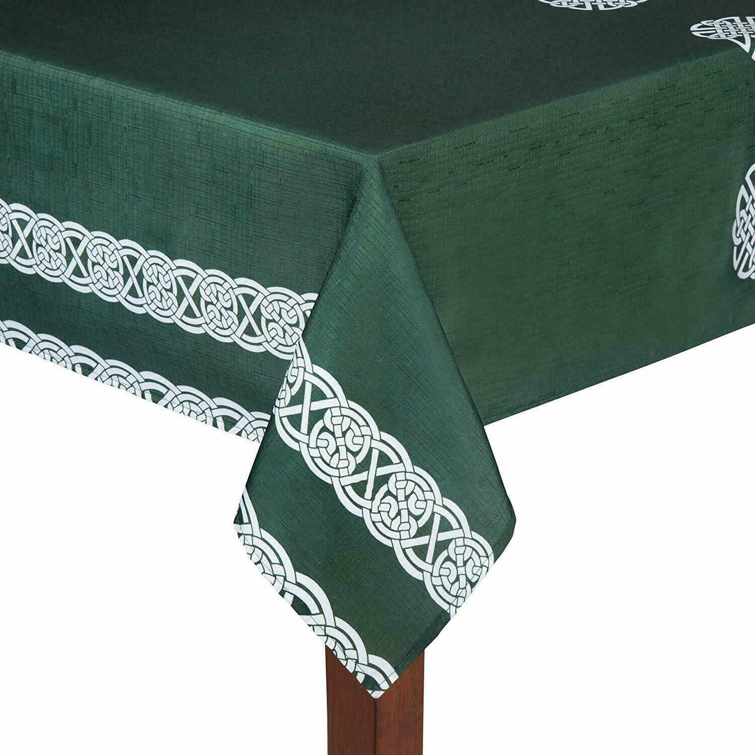 St. Patrick's Day Celtic Traditions Irish Knots Tablecloth 60"x102" Oblong