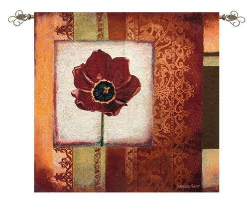 MEDITERRANEAN FLORAL Grande Tapestry Wall Hanging