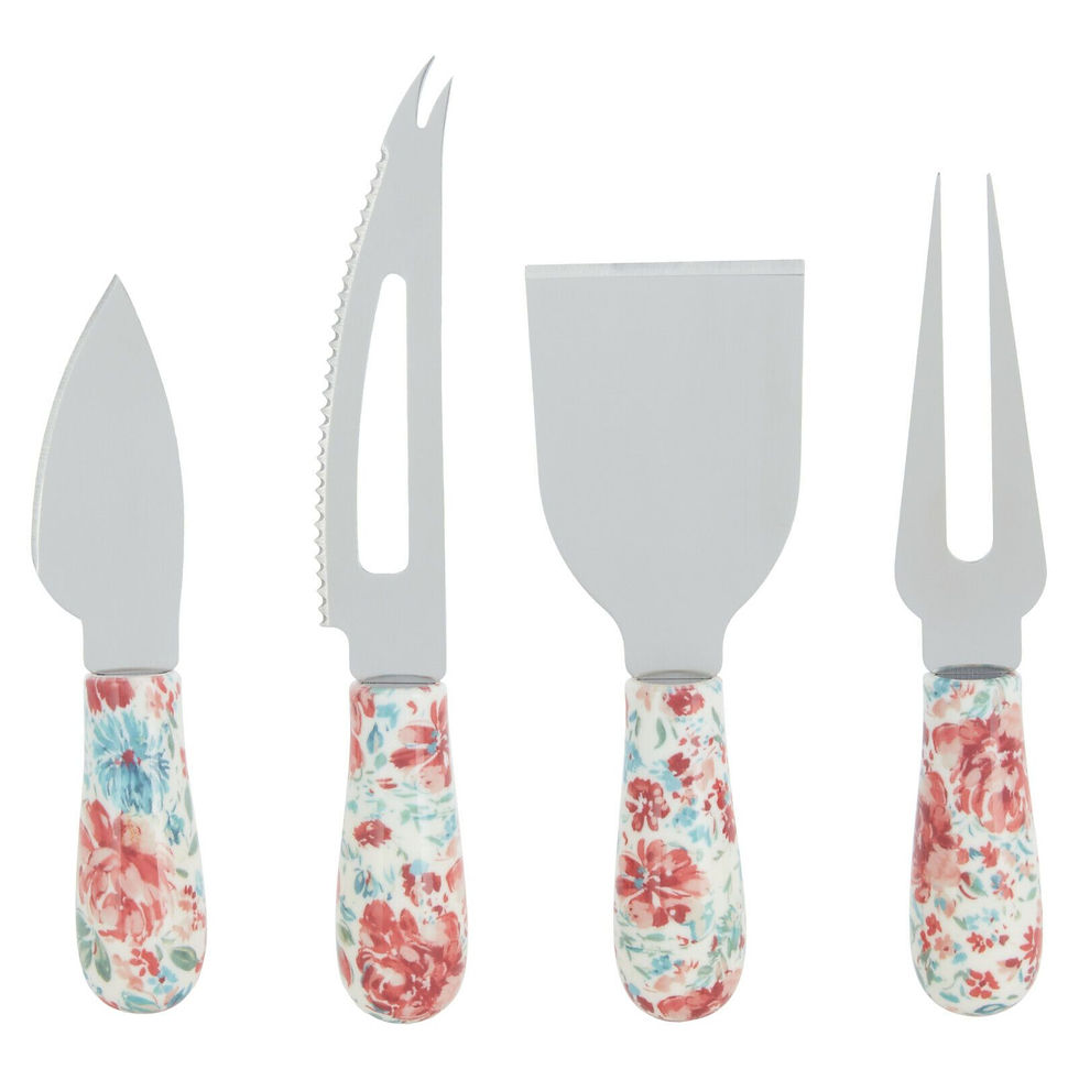 Thumbnail: The Pioneer Woman Gorgeous Garden Floral Cheese Knife Set for Charcuterie Board