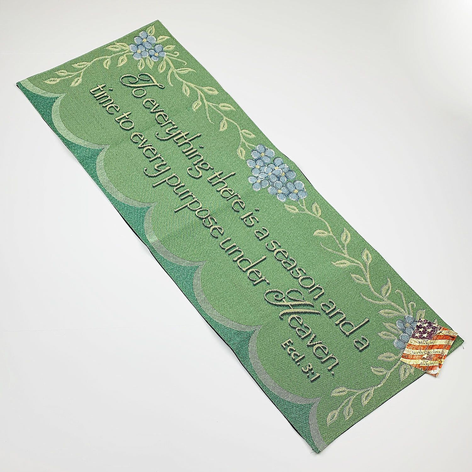 Everything There Is A Season Time Purpose Under Heaven 36" Tapestry Table Runner