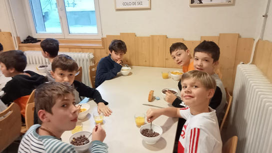 Premier petit déjeuner après une bonne nuit !
