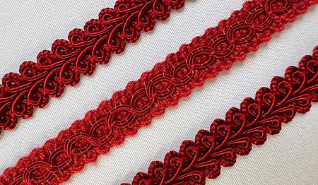 passementerie galon epi serpentine plume et laine