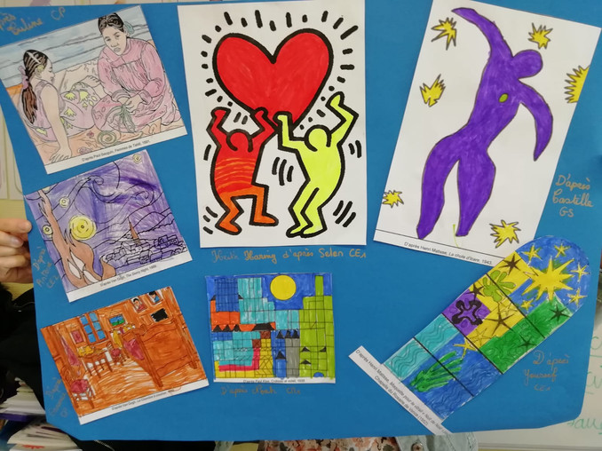 l'école a fêté les 100 jours d'école avec les élèves de GS, CP, CE1, CE2 et CM1 Ecole privée Mâcon 71