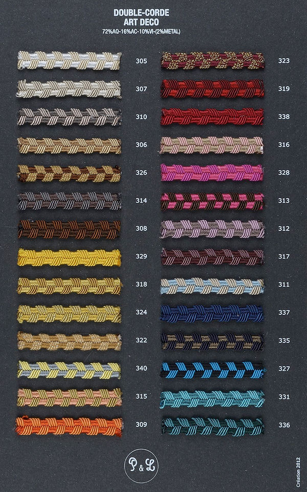 double corde art déco plume et laine Plume&laine