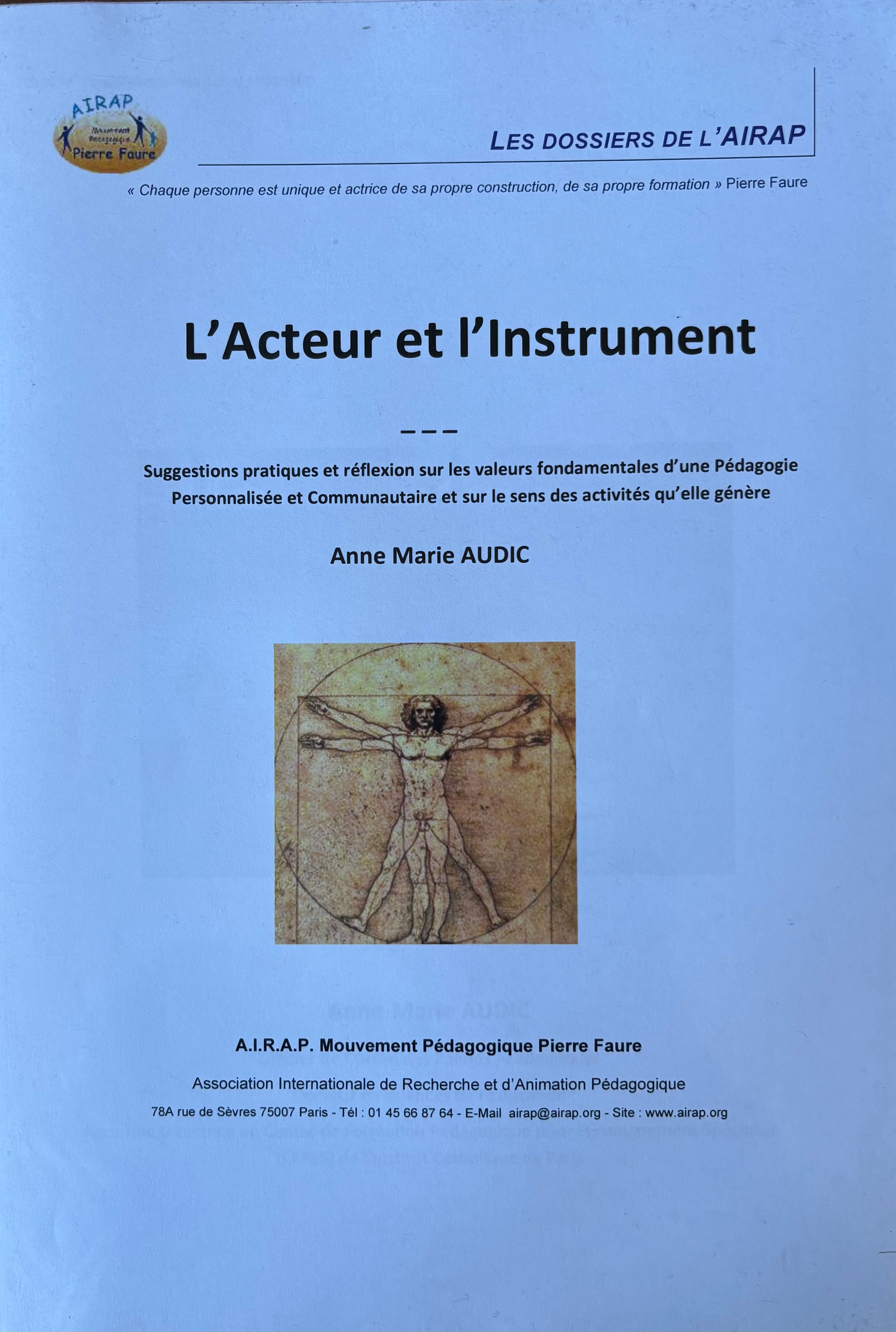 L'acteur et l'instrument