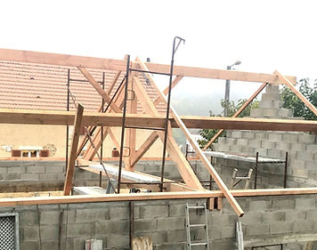 Pose charpente traditionnelle