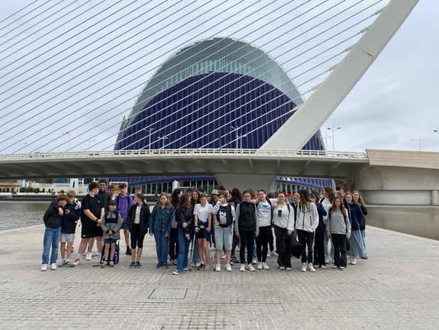 séjour linguistique Espagne Valence visite cite sciences et arts collège Autun 71 