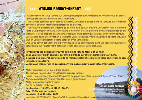 Atelier demi-journée Parent-Enfant à l'étang du Pont Neuf à St Connan