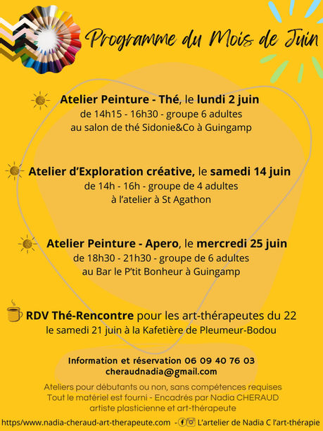 Programme du mois de juin 2025 !