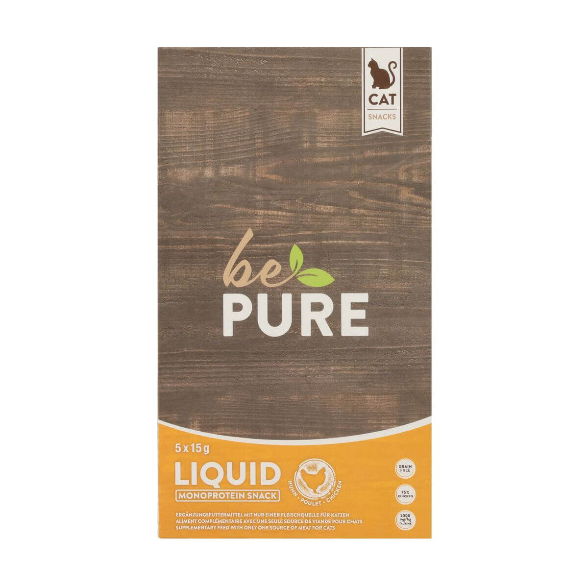 bePure Liquid Chicken Snack für Katzen