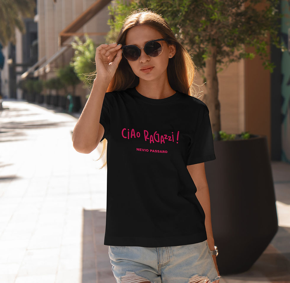 Miniaturbild: T-Shirt "Ciao ragazzi" (Kinder und Erwachsene)