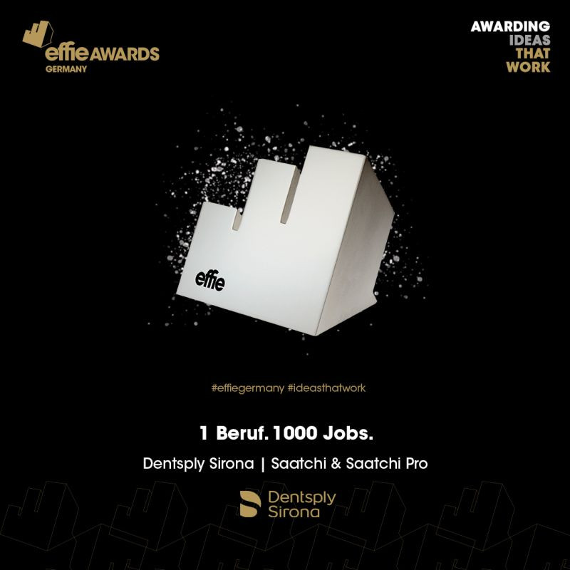 Für das Projekt "1 Beruf. 1000 Jobs." gab es den effie Award.