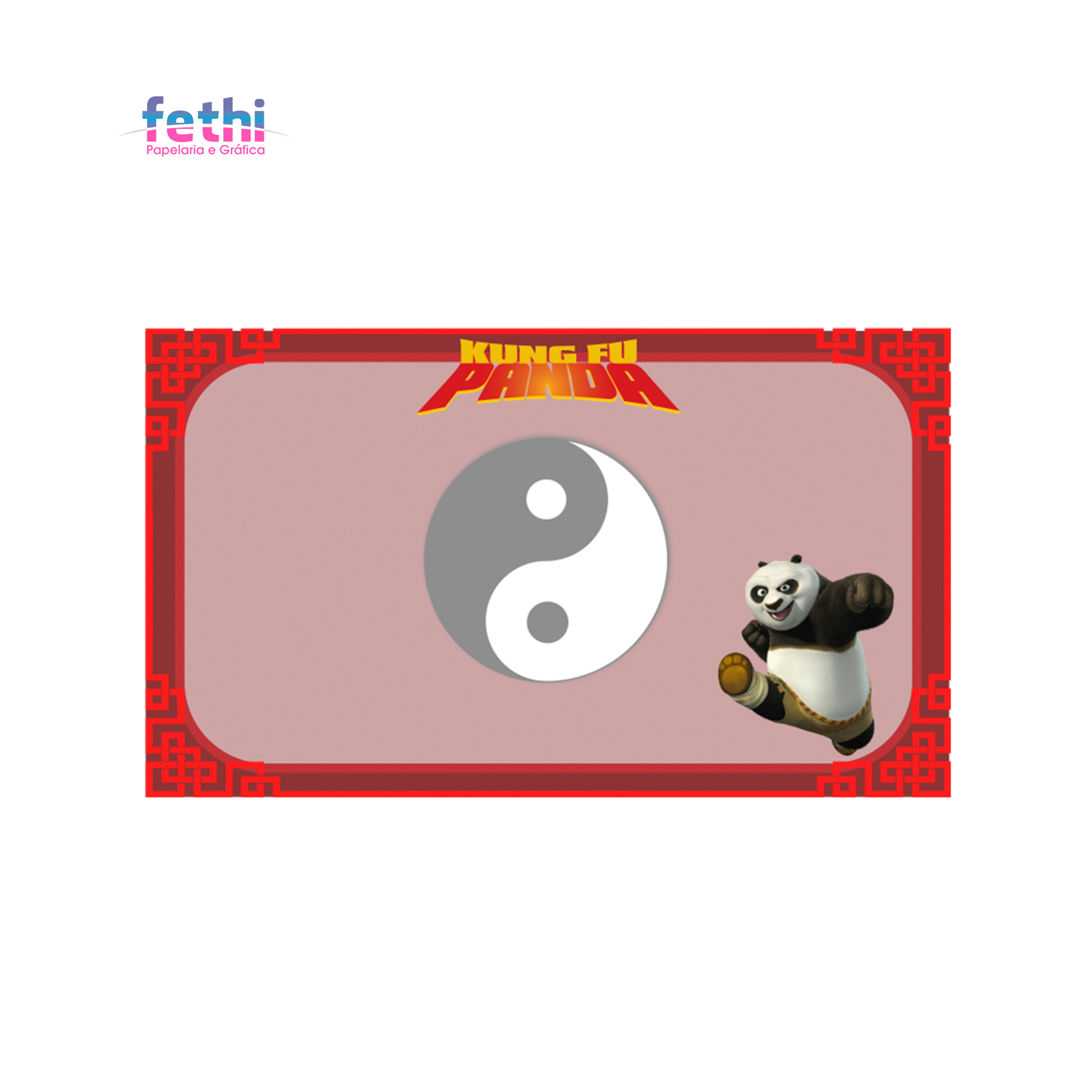 KIT Etiqueta escolar Kung Fu Panda (125 unidades)