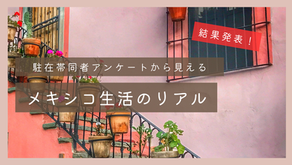 【結果発表!!】駐在帯同者アンケートから見えるメキシコ生活のリアル