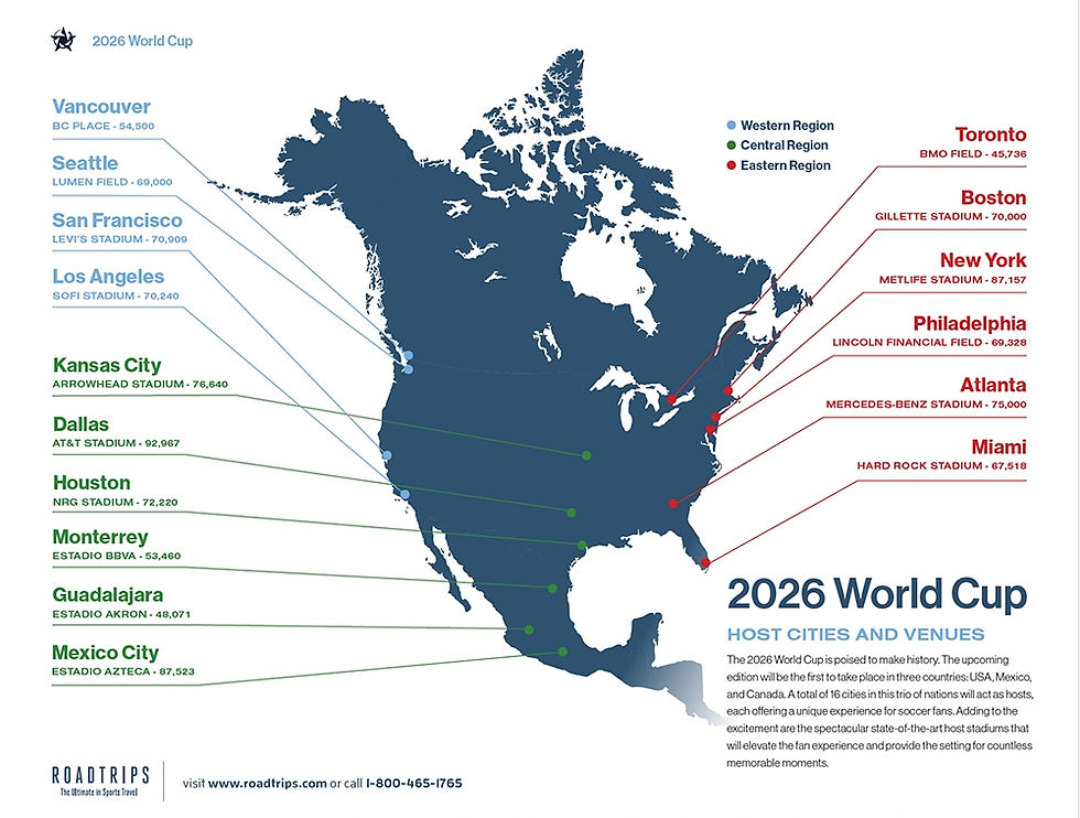開催都市・地図 https://www.roadtrips.com/world-cup/2026-world-cup-packages/venues/