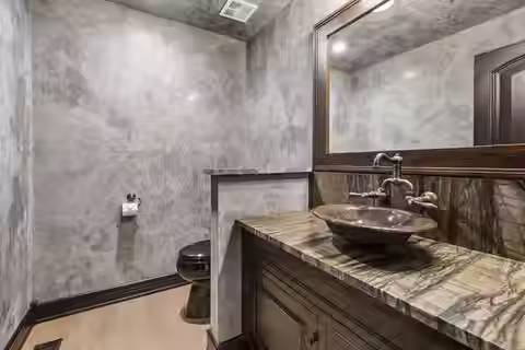 venetian plaster Miami bathroom wall finish smooth texture