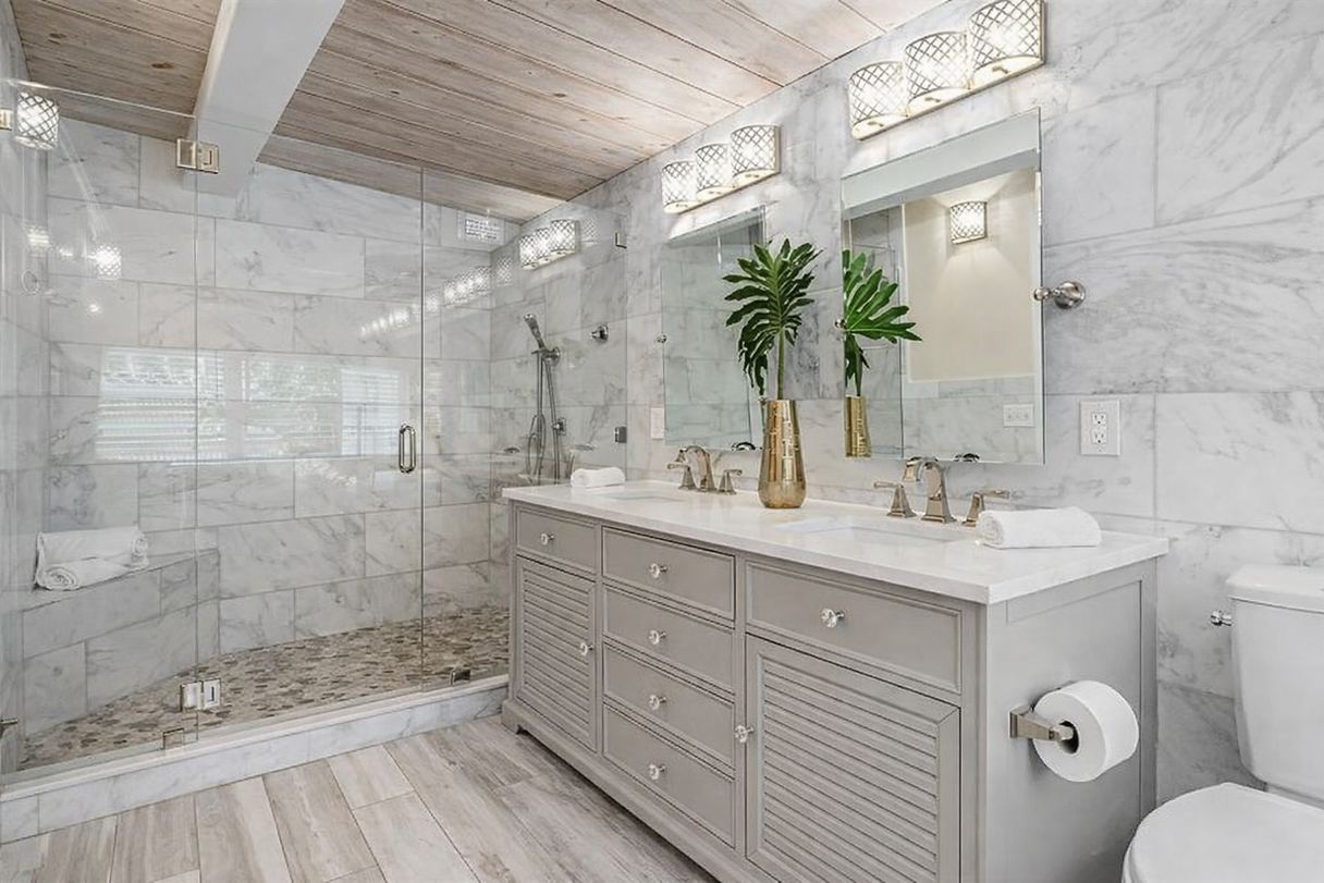bathroom painting Broward interior smooth walls finish
