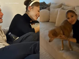 El novio de Ariana Grande, Ethan Slater compartió cómo disfrutan de sus vacaciones en casa