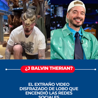 ¿J Balvin se volvió Therian? El extraño video disfrazado de lobo que encendió las redes sociales
