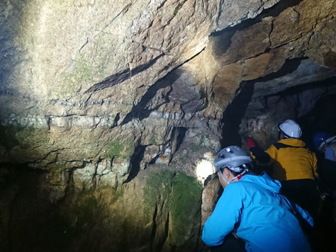 福島県立博物館 化石・鉱物探検隊の皆様が玉山金山へ