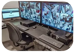 Montagem de Sala de Monitoramento de Controle de  Acesso
