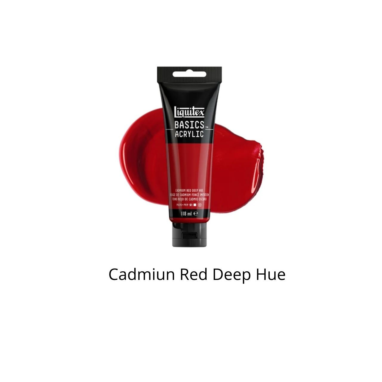 Liquitex Basic Acrylic - color: Cadmium Red Deep Hue